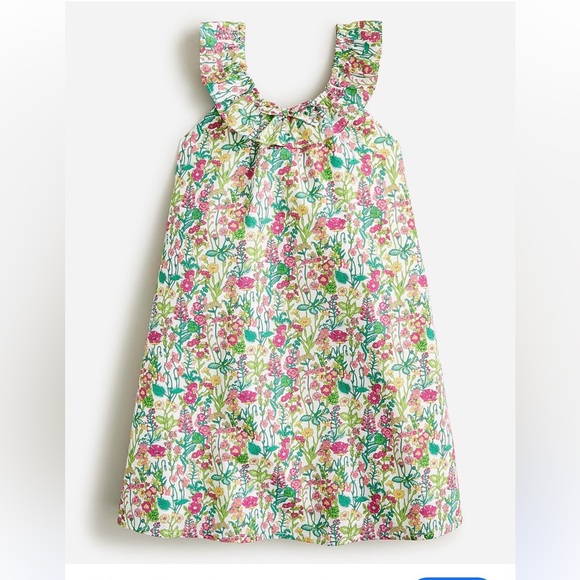 J. Crew Other - J.Crew Liberty of London Ruffle Collar Floral Dress 2T